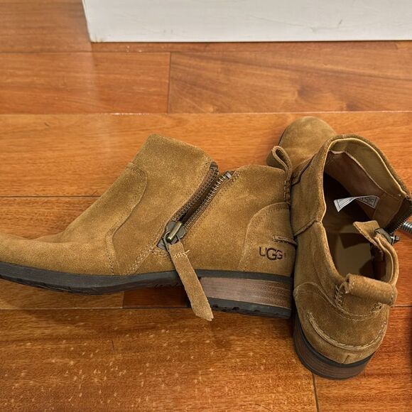 UGG Women’s Aureo Waterproof Zip Ankle-High Boots Booties Tan Brown Suede US 8 - Picture 11 of 11